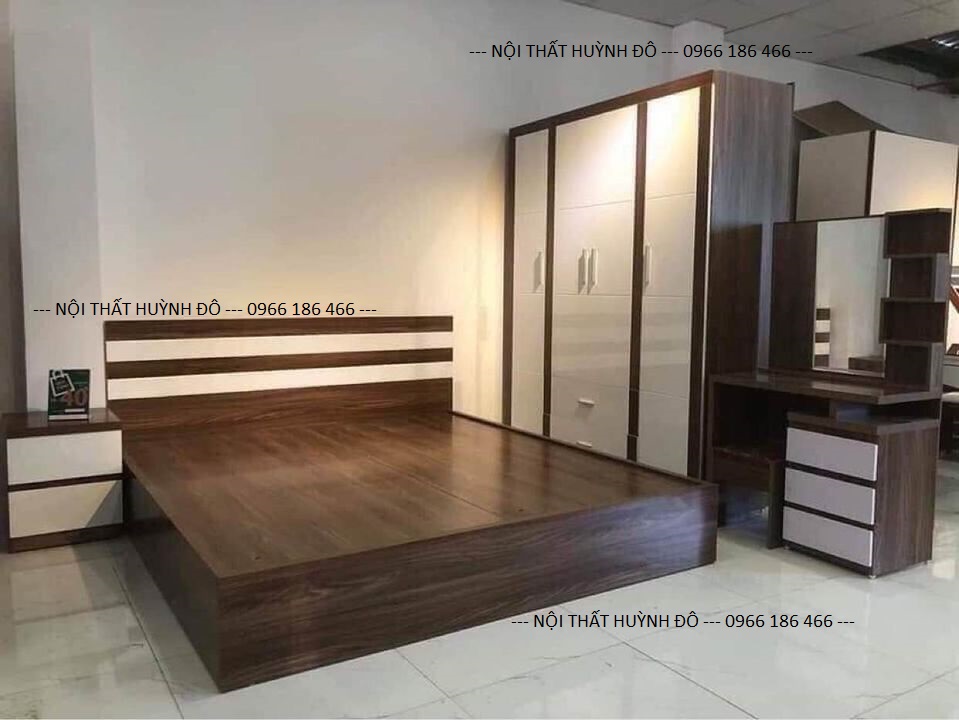 Bộ nội thất phòng ngủ giá rẻ, kiểu dáng hiện đại