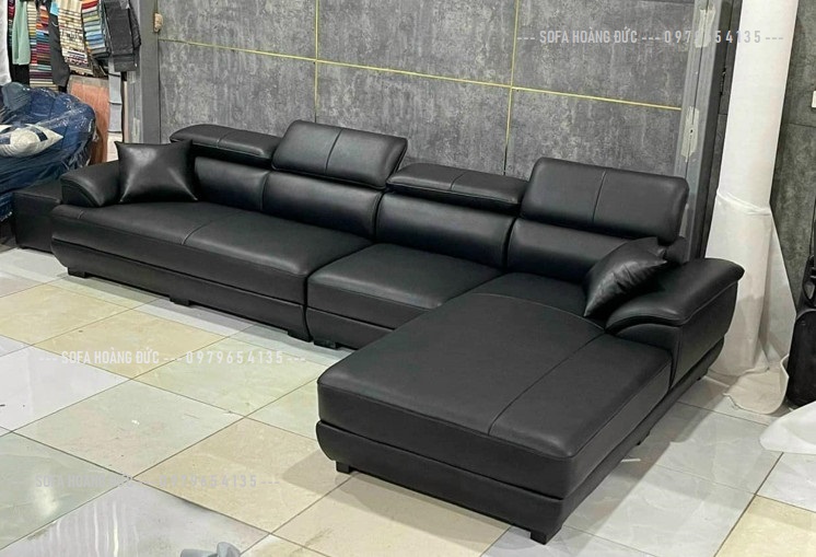 Ghế sofa góc da đẹp, hiện đại, kiểu dáng sang trọng