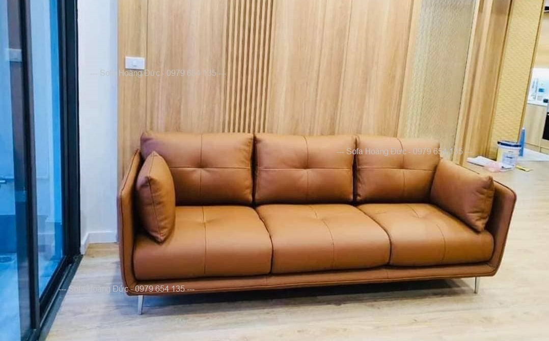 Mẫu ghế sofa văng da đẹp, hiện đại SFHD.24